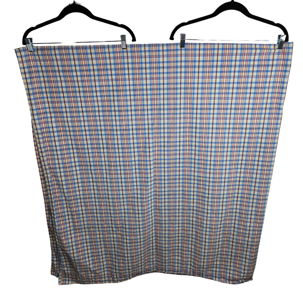 Pottery Barn Kids Full Size Flat Sheet 3‎ Pillowcases Taylor Plaid Multi Cotton